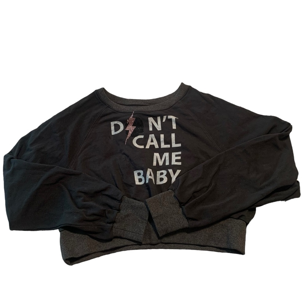 Odd People AC/DC Cropped Sweater